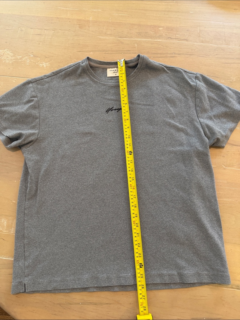 YoungLA Charcoal Grey Short-Sleeve Crewneck Tee